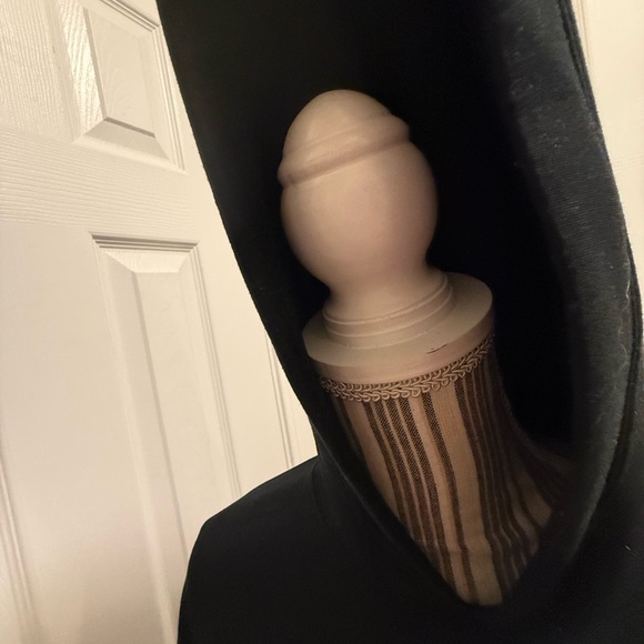 Abercrombie and Fitch YPB Neoknit Crop Hoodie Sweatshirt black large - Picture 7 of 11